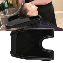 Portable Hair Washing Basin for Pregnant Women - Black Space-Saving Design