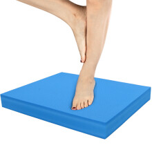 Blue TPE Yoga Mat 33x40x5cm for Waist & Abdominal Training