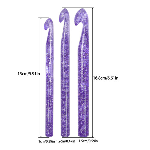 Knitting Needle Crochet Hooks Set Ergonomical Crochet Needle for 2