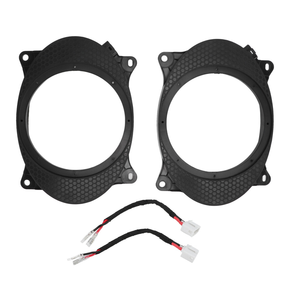 2Pcs 6.5Inch Door Speaker Adapter Spacer Black 8320539162614