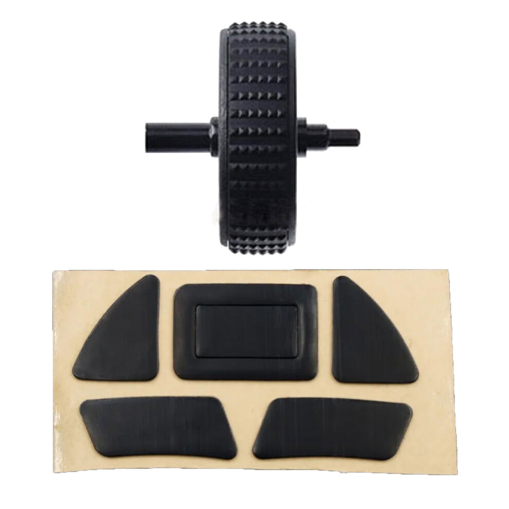 Mouse Scrolls Wheel Pulley Mouse Wheel Rollers With Mouse Feet Black 7751000015237