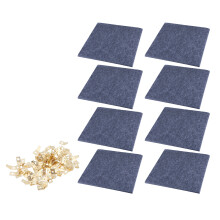 Decorative Gray Felts Boards Tile 11.8" Square, for Organizing