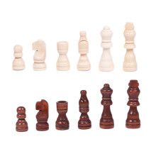32Pcs Wood Chess Pieces International Chess Pieces Tournament
