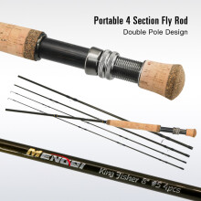 Carbon Fly Fishing Rod and Reel Combo Set 42