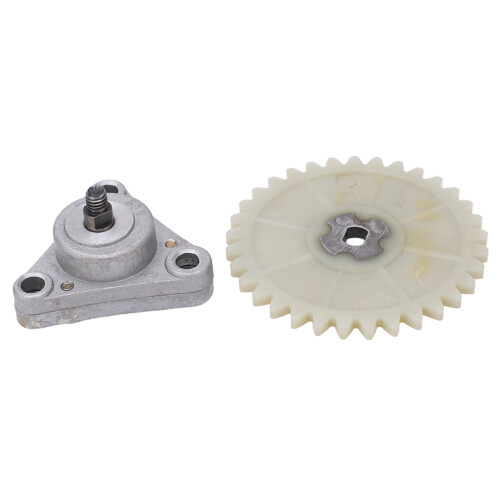 Motorcycle Oil Pump Assembly with Sprocket Silver 1