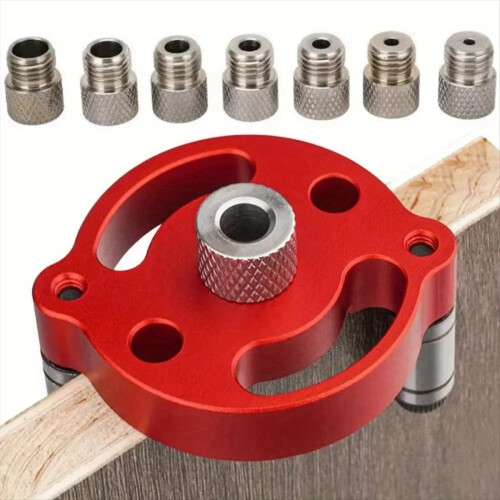 Self-centring Dowel Jig, Handheld Drill Guide for Straight Holes 2
