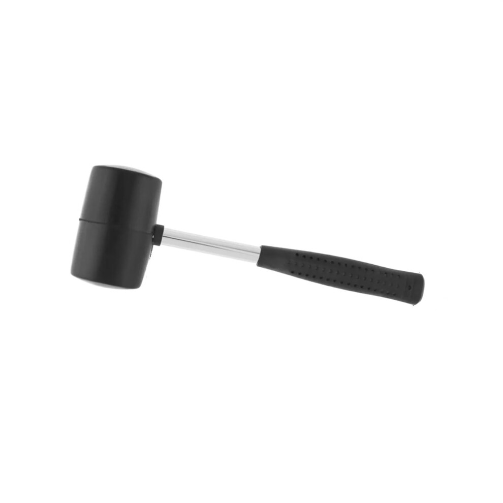 Rubber Mallet 265mm Black Non-Elastic Rubber Hammer with Round Head Non-Slip Handle for Floor Tile and DIY Hand Tool-image-OPC-PKFJHRT-NEW