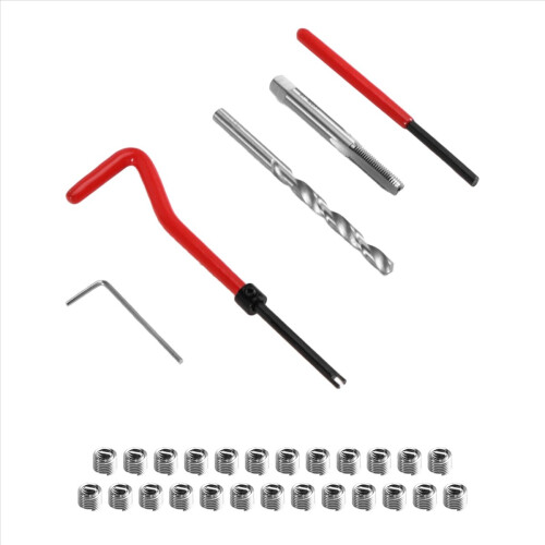 30PCS Κιτ επισκευής νήματος M6x1 για αποκατάσταση κατεστραμμένου κλειδιού νήματος 1