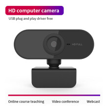 1080P Webcam with Built-in Microphone for Video Calls Desktop USB Black