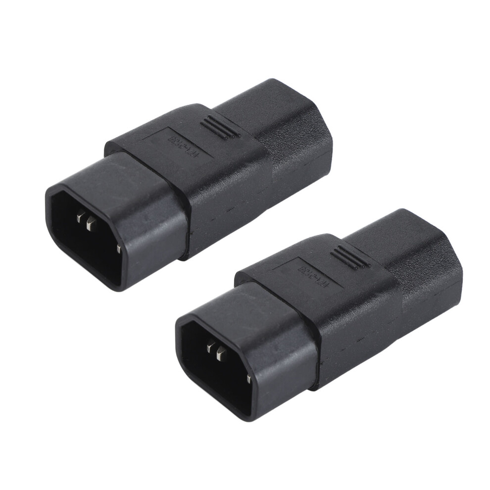 Iec320 C14 To C21 Power Adapter 2-Pack 10Â15A 125Â250V Ups Pdu Power Plug 4371349154591