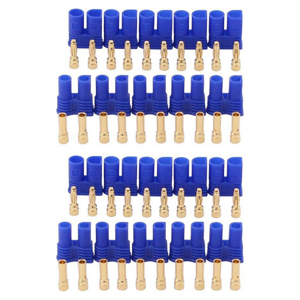 10Pairs Male Female Ec2 Connector 2.0Mm Gold Banana Plug 4711585130018