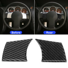 Carbon Fiber Interior Steering Wheel Cover Fit for Nissan 350z 2006-2009A
