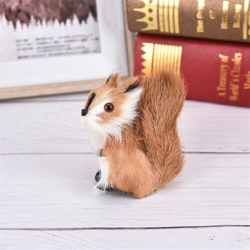 Presente de esquilo simulado modelo animal decoração de feriado 2