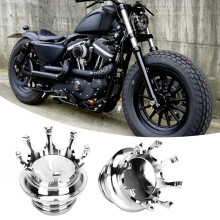Aluminum Fuel Tank Cover Gas Cap Crown for Defender FXDPSilver