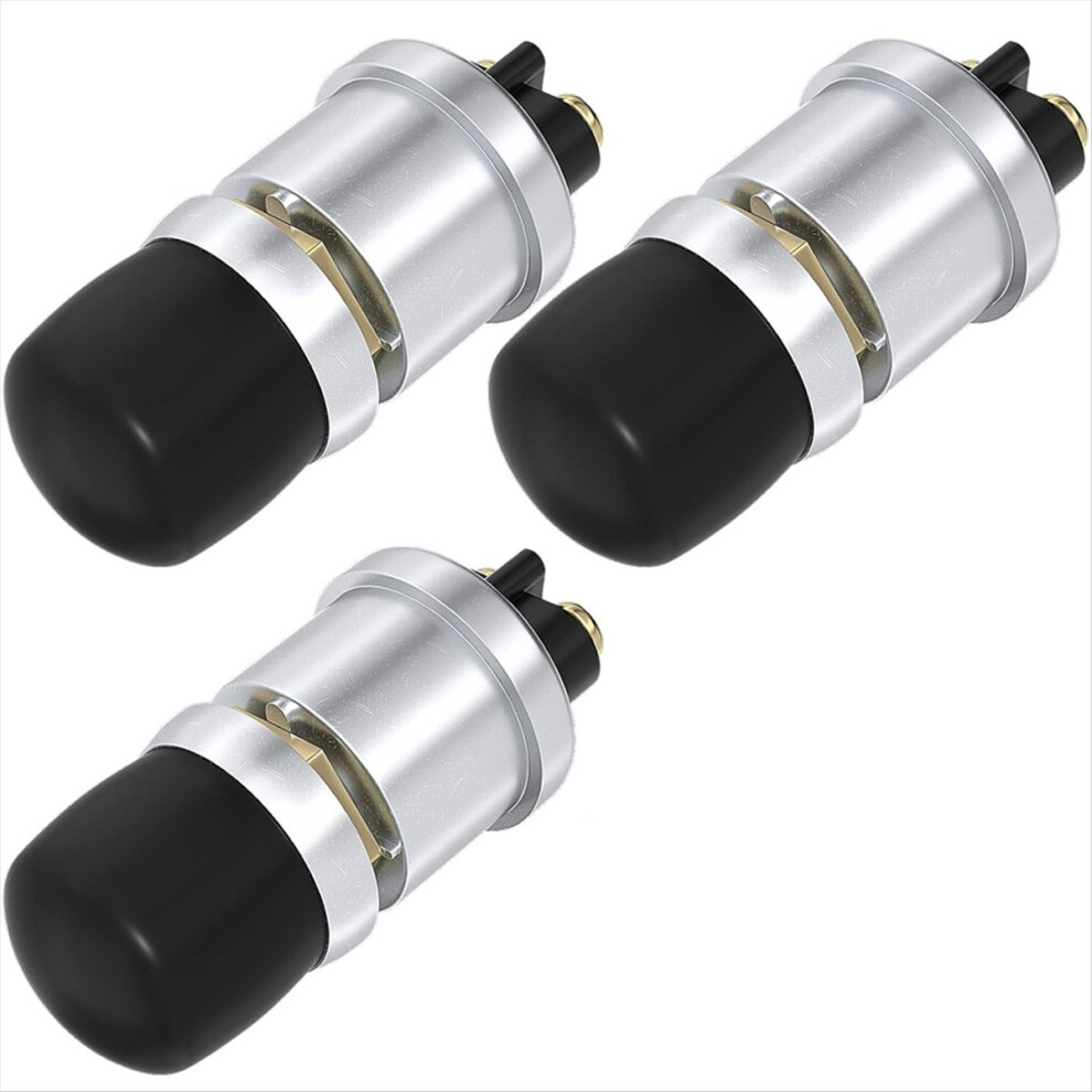 Push Start Button Switch 12V 50A Momentary Push Button 3Pcs 4711736661583