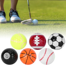 Synthetischer Gummieinsatz Golfbälle 6 Stück – Spaß beim Üben & Wettkampf Set