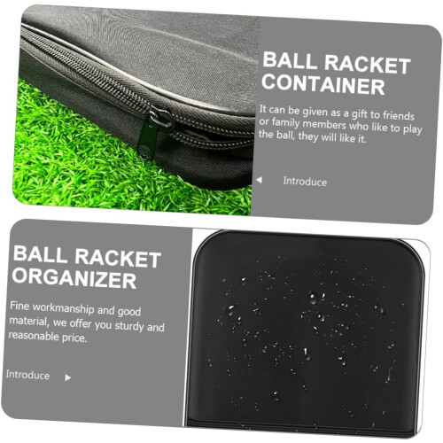 Ball Paddle Case Zipper Sports Pickleball Bag Large Racket Container Multi-Function Durable Storage Case 2