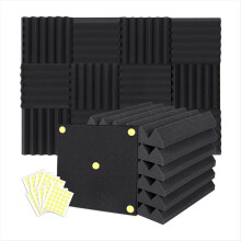 24 Packungen Akustikschaumplatten Keil 2 X 12 X 12 Zoll