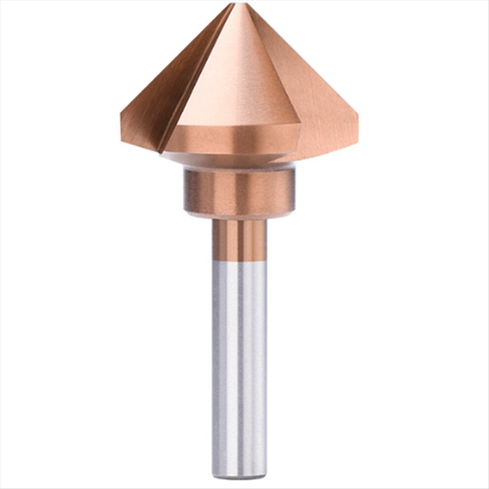 3 Flutes Countersink Drill Bit, 50Mm Hss, 90 Degree Chamfering Tool 4711764307699
