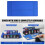 Trading Card Storage Box with Window 5-Row Deck Case Black+Blue 2