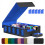 Trading Card Storage Box with Window 5-Row Deck Case Black+Blue 1