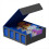 Trading Card Storage Box with Window, 4-Row Deck Case Black&Red 5