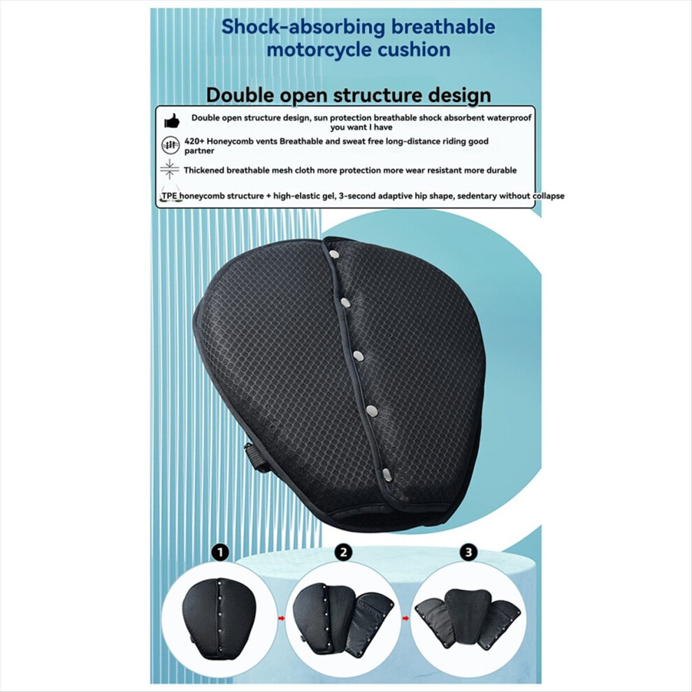New Heat Insulation Motorcycle Seat Cushion At All Seasons Universal 4711736601305