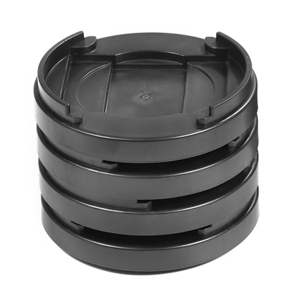 8Pcs Plastic Furniture Leg Skid Resistance Pads Â 8.5Cm Diameter, Black 9461349156901