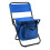 Fishing Chair Lightweight Portable Camping Stool with Backrest, Multi-Function Foldable Design, Blue 1
