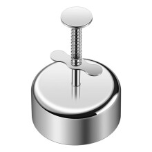 Polvoron Molder Filipino 304 Stainless Steel Cookie Press with Spring Handle for Baking Ensaymada Mooncakes and Shortbread