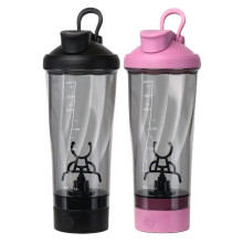 (Black*1 pc+Pink*1 pc, one-size) Smart Water Bottle, Windele Premium Electric Protein Shaker Bottle, Sports Leakproof Water Bottle, 600ml/20 Oz Vortex Portable Mixer