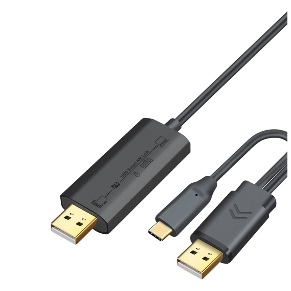 Usb 2.0+Type-C Pc To Pc Data Transfer Cable Sync Files Share 4711467001573