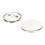 100 Set Pin Back Button Parts Blank Smoothing 14