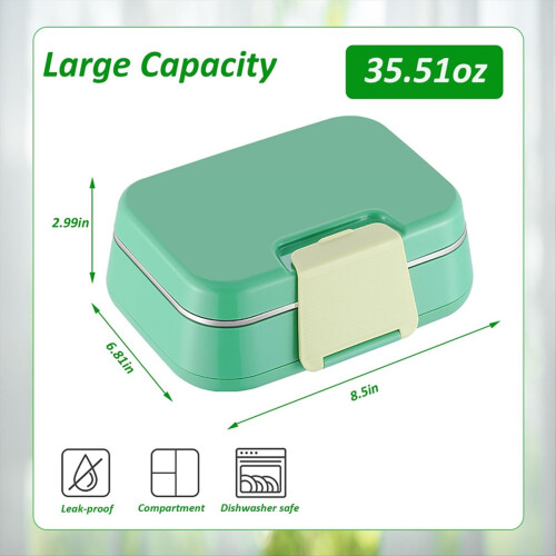 Leakproof Bento Lunch Box for Kids & Adults- Multi-Compartment 1
