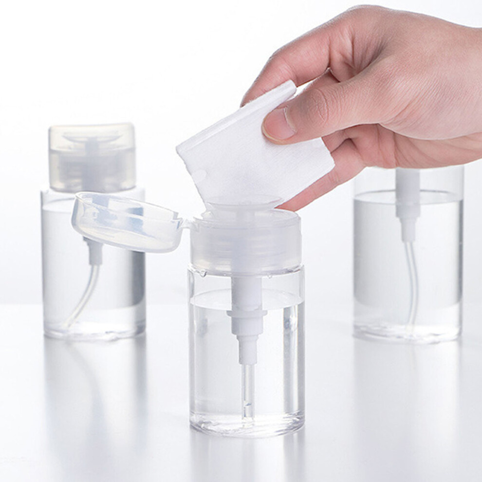Refillable 100ml Clear PP Pump Dispenser Bottle with Dust Proof Lid