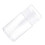 Refillable 100ml Clear PP Pump Dispenser Bottle with Dust Proof Lid 10