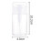 Refillable 100ml Clear PP Pump Dispenser Bottle with Dust Proof Lid 2