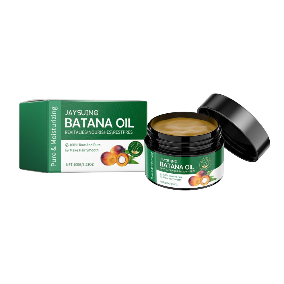 Batana Hair Oil for Dry Frizzy Hair - Hydrates, Repairs, Promotes Growth, Thickens, Prevents Breakage (3 Bottles)