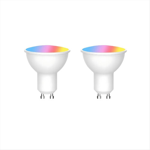 Tuya WiFi GU10 Smart LED Light Bulb Dimmable 6W 220V 2PCS