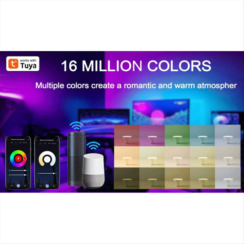 Tuya WiFi GU10 Smart LED Light Bulb Dimmable 6W 220V 2PCS 2