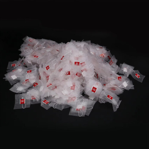 Το νέο 500Pcs 5,8 X 7cm Pyramid Tea Bag Filter Nylon Tea Bag 1