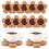 12Pcs Flower Style Cork Coasters Set Thick Cork Drink Coasters 1
