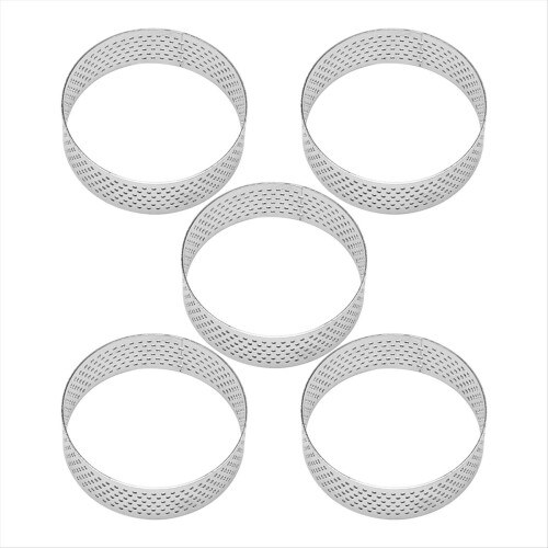 10Pcs 6cm Perforation Fruit Pie Cake Mousse Molds Baking Mould Tool 1