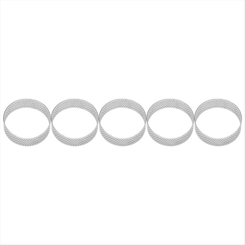10Pcs 6cm Perforation Fruit Pie Cake Mousse Molds Baking Mould Tool 2