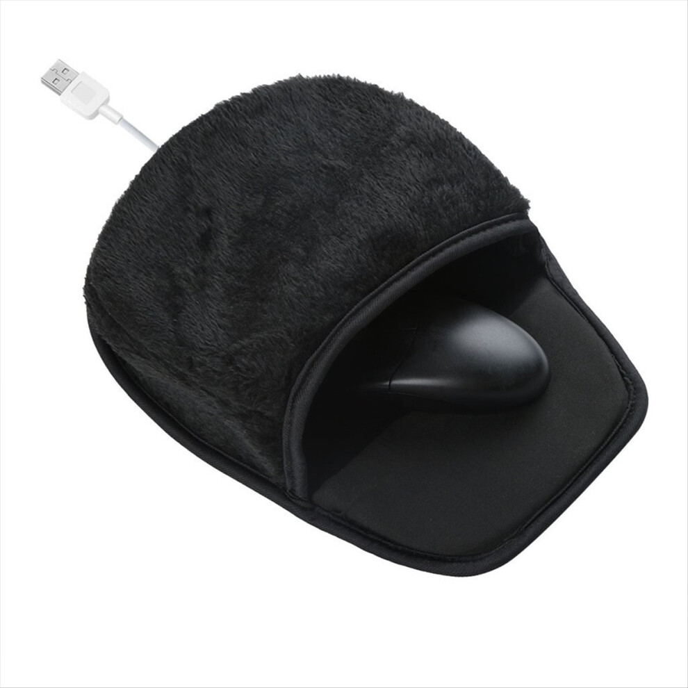 Usb Heated Mouse Pad Typing Hand Heating Mouse Pad Black 4713049691929