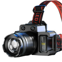 Zoomable LED Headlamp, Rechargeable Motion Sensor Headlamp with Multiple Brightness Modes for Camping and Hiking Activities
