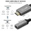 QGeeM HDMI Single to Mini DP Converter Adapter Cable UHD 4K@30Hz Plug 5