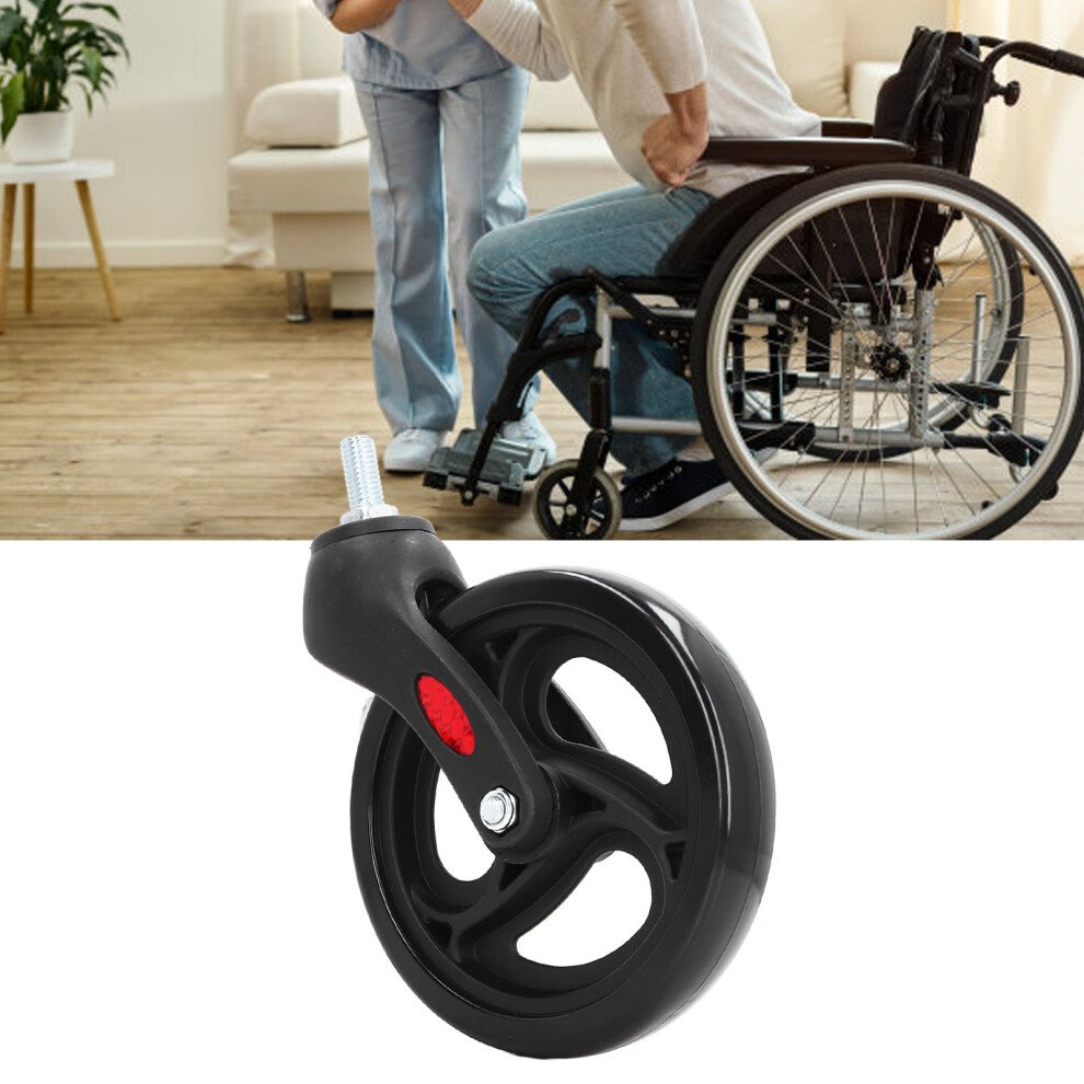 Quiet Rolling 6in Front Castor Wheel for Wheelchair & Mobility Aids