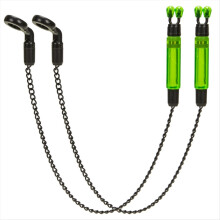 2pcs Bite Alarms Carp for Fishing Alarm Indicator Green