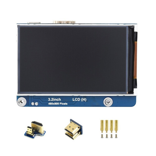 Adjustable Brightness 3.2inch IPS LCD Display, 480x800Pixel,